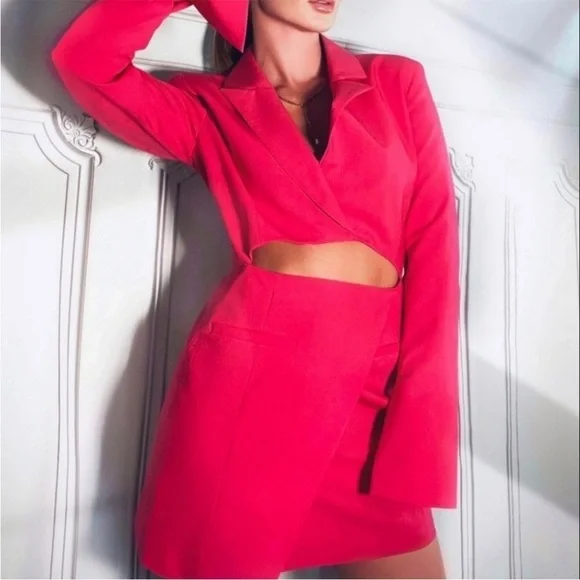 Zara Blogger Favorite Pink Cut-Out Dress - Picture 7 of 16